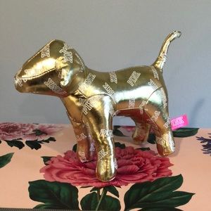 Shiny gold Pink dog!